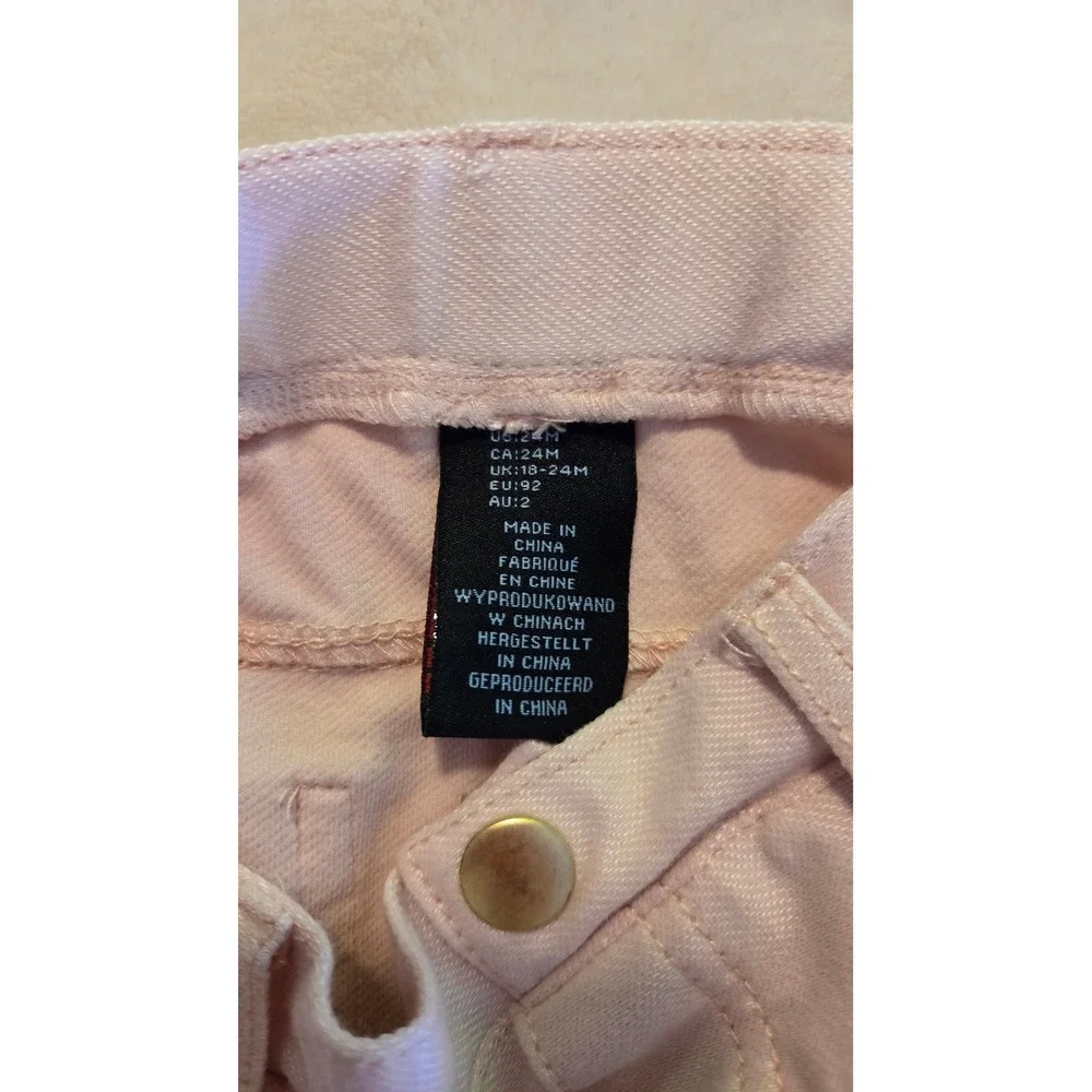 Cynthia Rowley Toddler Girls Cherry Smocked Top & Pink Pants‎ Set 24M